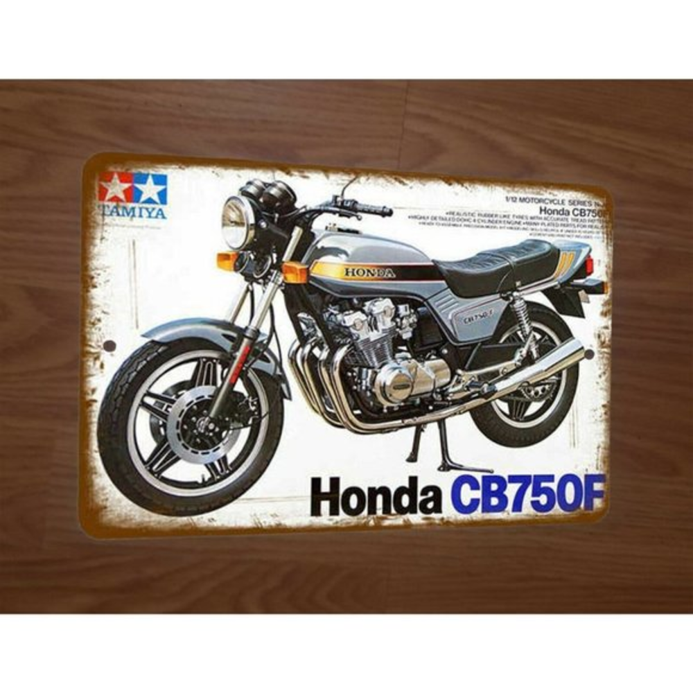 Honda CB750F Model Motorcycle Vintage Look 8x12‎ Metal Wall Sign